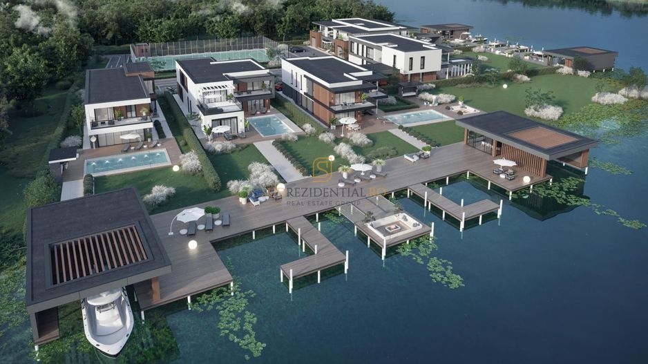 Vila exclusivista cu piscina si ponton pe malul Lacului Snagov - Poză 6