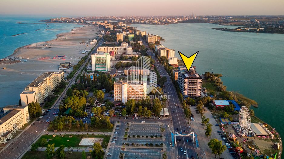 Apartament 2 cam, Mamaia zona Rex, la alb, vedere lac - Poză 10