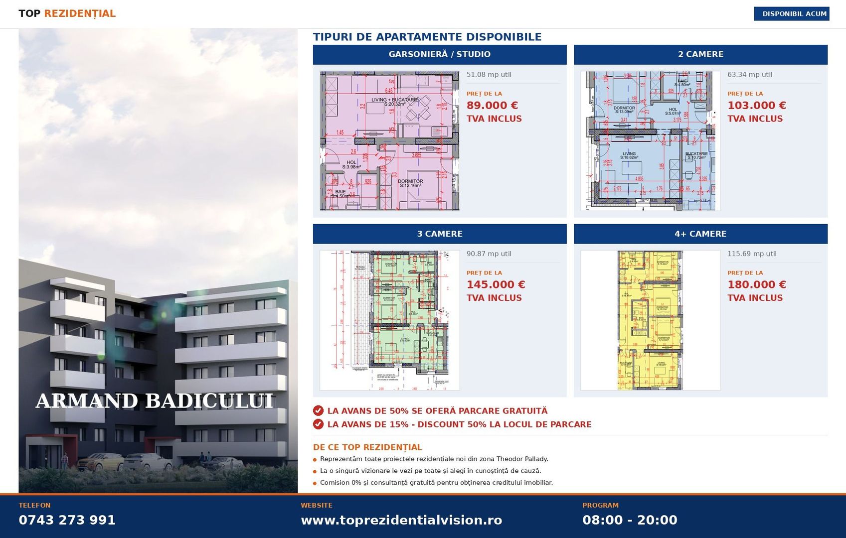 4 CAMERE - COMPARTIMENTARE DEOSEBITA- PARCARE GRATUITA - COMISION 0%! - Poză 1