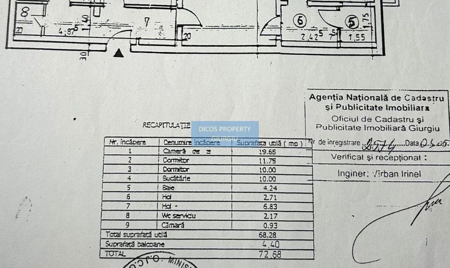 Apartament 3 camere de vânzare – Tineretului, zona Biserică - Poză 9