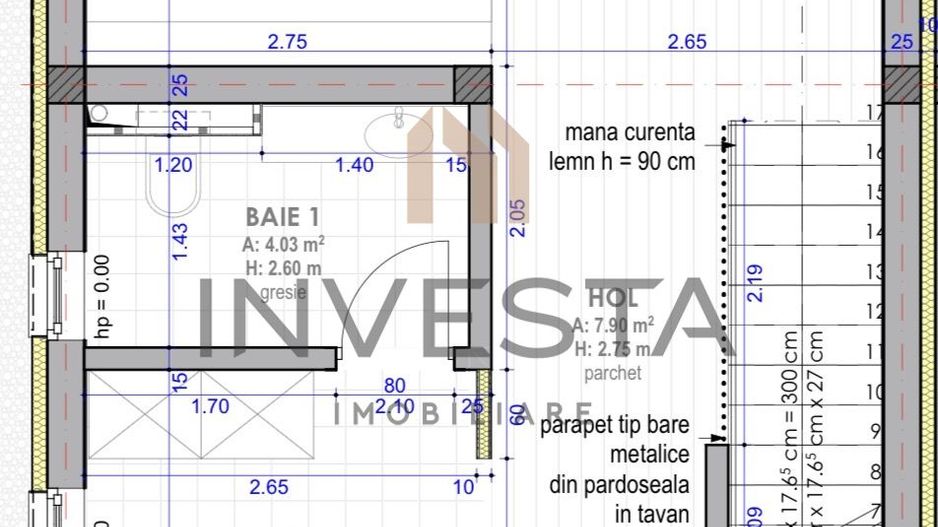 Duplex premium cu terasa panoramica de 75 mp, zona Vivo - Schiță 13