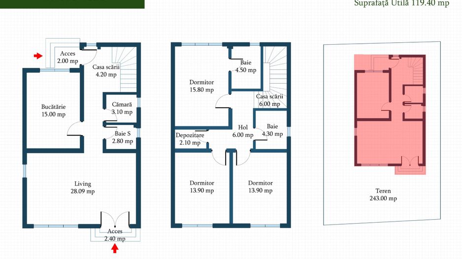 Casa individuala, Prel. Ghencea Maracineni, 4 cam, 134 mp.,  comision 0% - Schiță 30