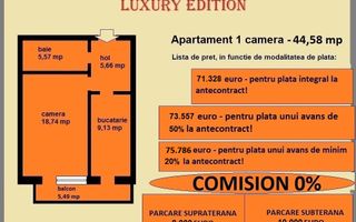 Apartament decomandat de vanzare in Iasi, Galata, 44,58 mp, bloc nou - Poză 2