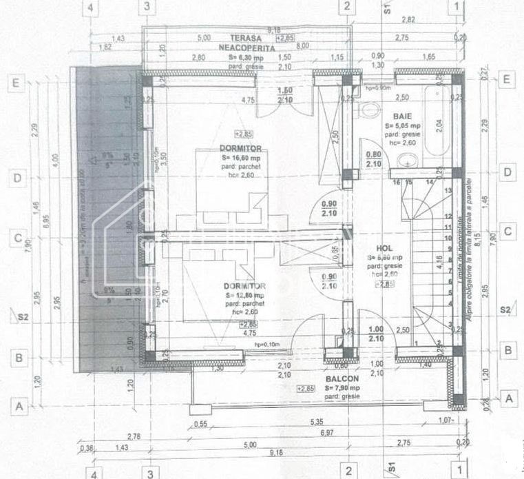 Duplex Modern cu 4 camere si gradina, în Gușterita - Schiță 9