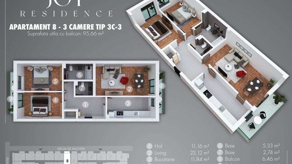 Apartament decomandat, finisaje premium, 96 mp, 5 min metrou Berceni - Poză 1