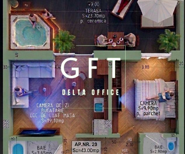 Apartament 2 camere - tip Penthouse | Bistrita - Poză 1