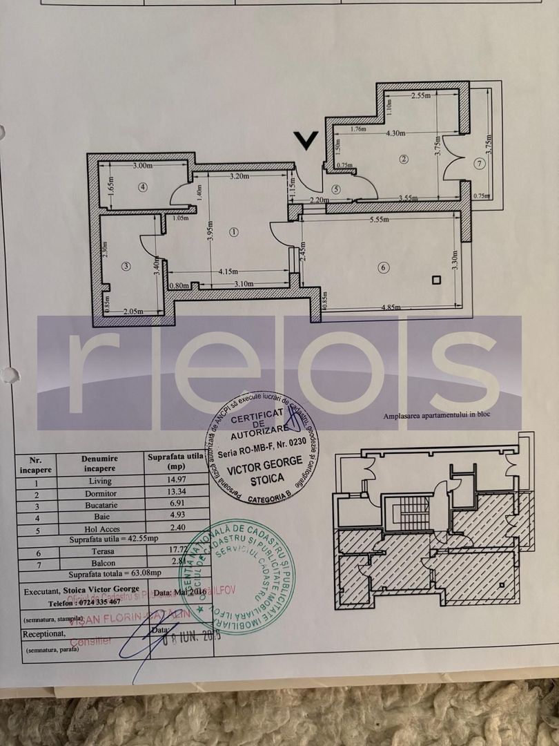 DE VANZARE  2 CAMERE  | TERASA DE 18 MP | PARCARE | CARTIERUL LATIN - Poză 9
