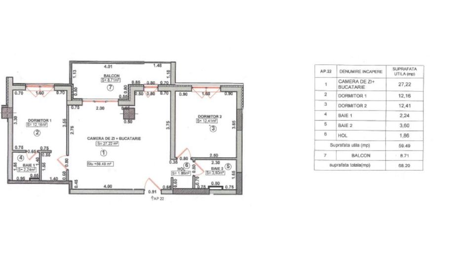 Vând apartament 3 camere, mobilat și utilat cu loc de parcare inclusă - Poză 21