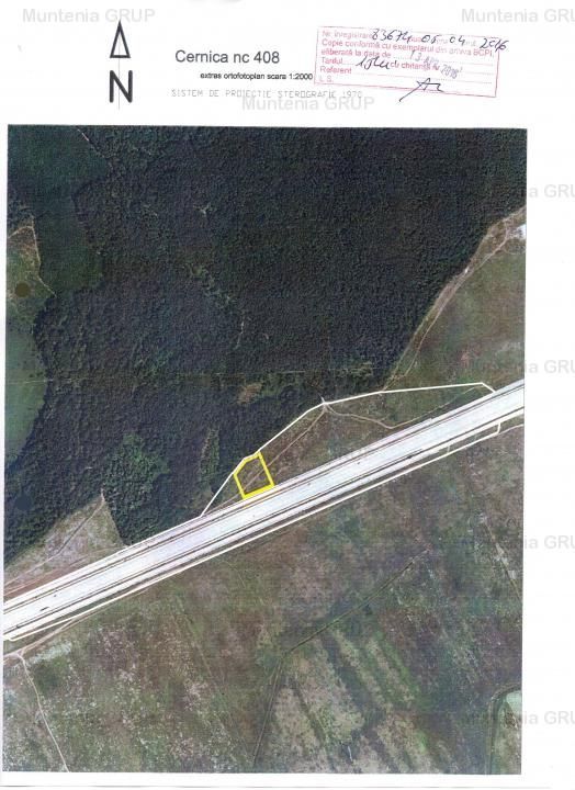 CERNICA - Km.19 - A2 cu pozitie exceptionala, vanzare 3.130 mp. teren in intravilan - Poză 4