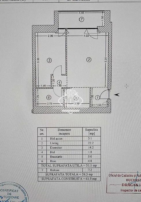 One cotroceni Park | 2 camere | semidec | 58mp | et 10 | 205.000 euro +TVA - Poză 8