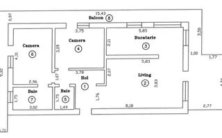 Oportunitate | Apartament 3 camere + parcare  | Andrei Muresanu - Schiță 14