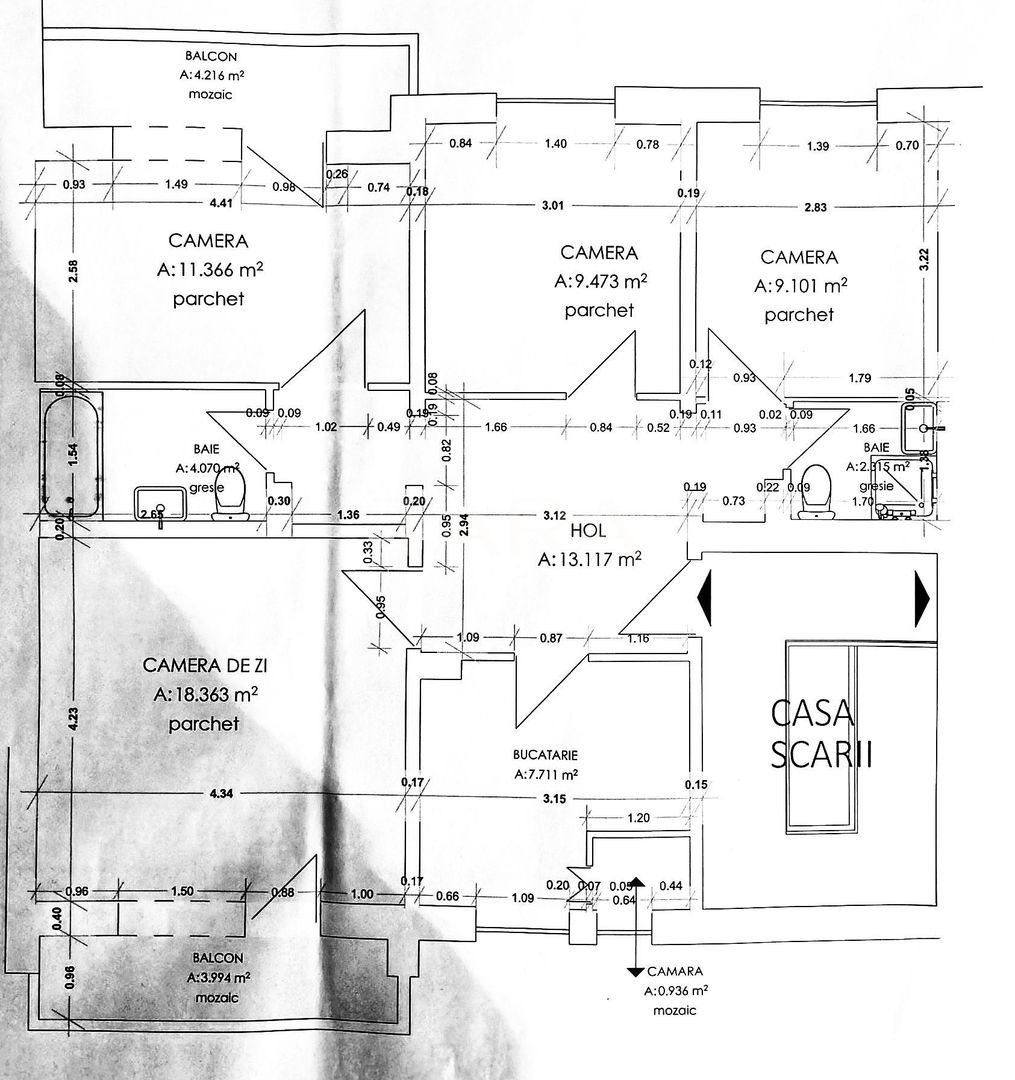 Apartament 4 camere, Mărăști,  spațiu generos și locație excelentă. - Poză 1