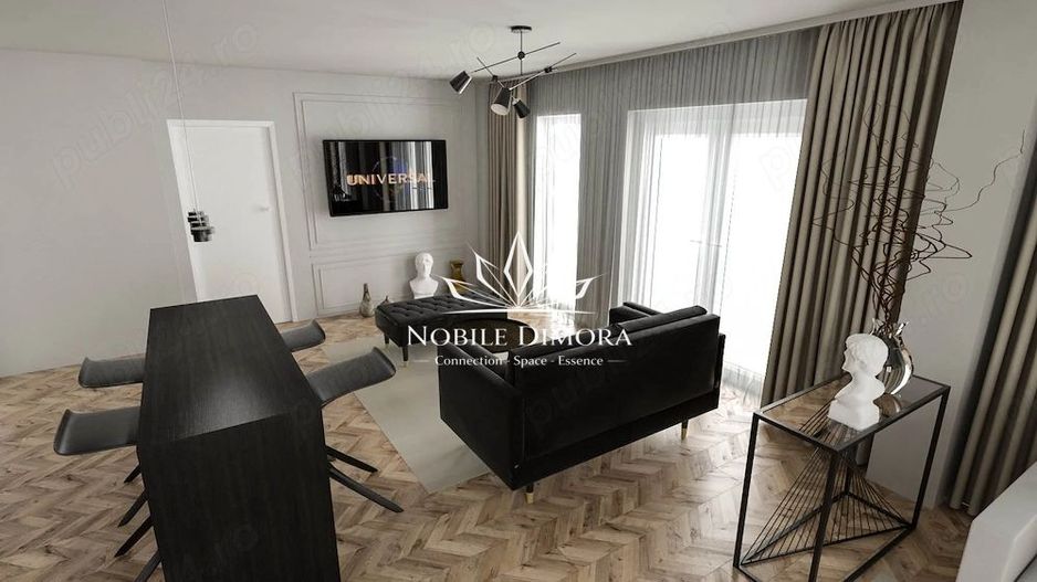 Penthouse deosebit cu 2 camere si terasa de 70 mp - vedere panoramica - Poză 3