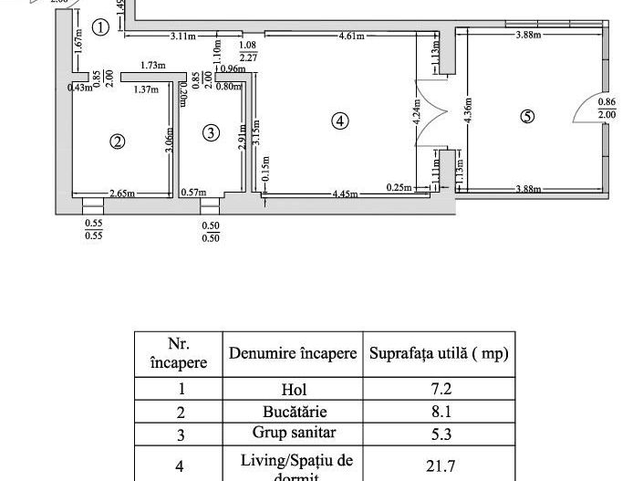 Exclusivitate -  Apartament de 2 camere, cu grădină proprie. - Poză 15