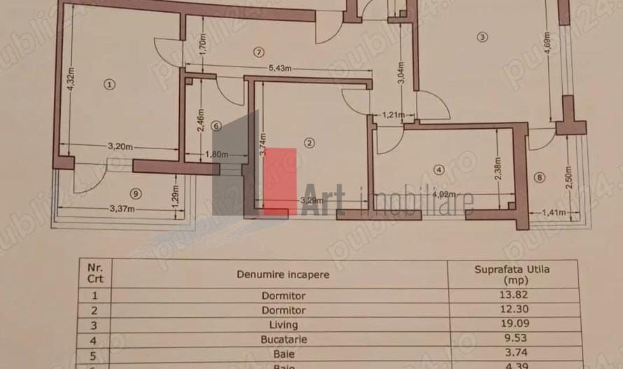 Vânzare apartament 3 camere Metalurgiei - Hornbach - Poză 9