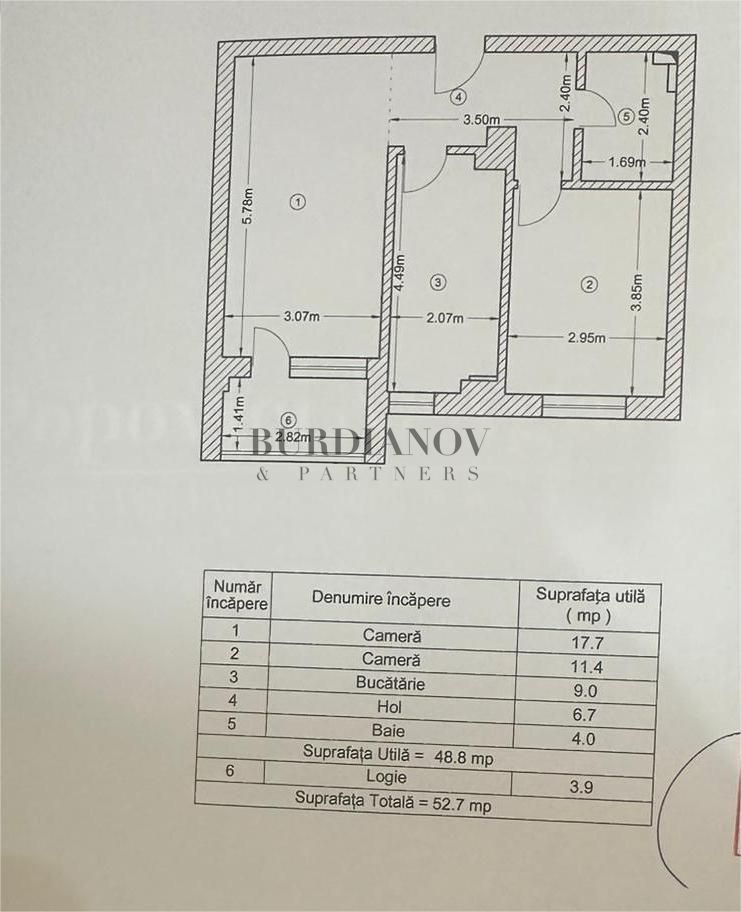 Apartament cu 2 camere de vânzare - Metrou Costin Georgian - Titan - Poză 3