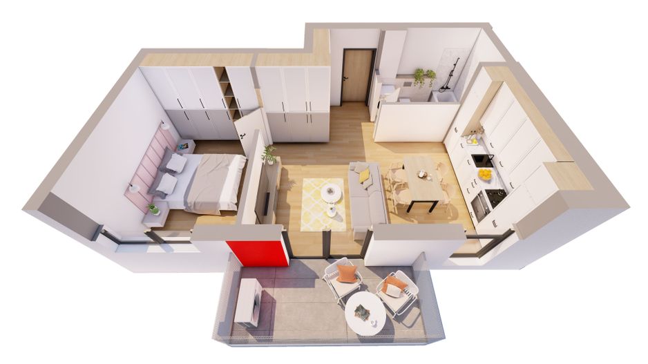 Apartament 2 camere ARED - direct de la dezvoltator - Poză 8