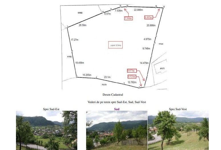 Teren intravilan 3214 mp în Rucăr cu deschidere 56 m în DN73 - Poză 8