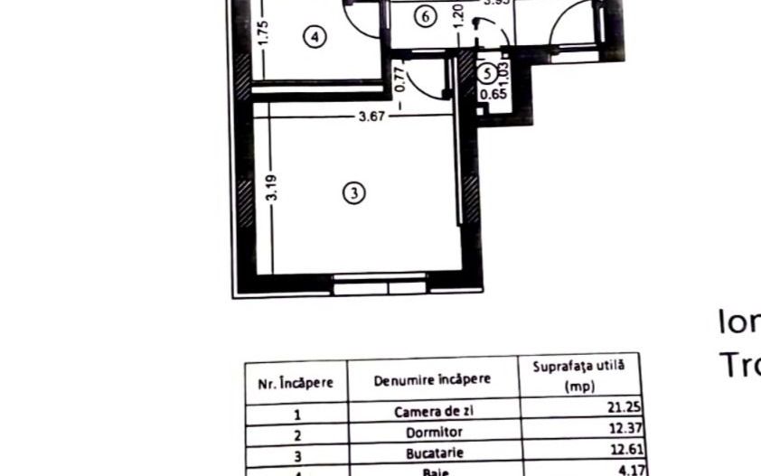 Apartament 2 camere | Emil Racoviță 23 i  | Pipera – Voluntari - Schiță 25