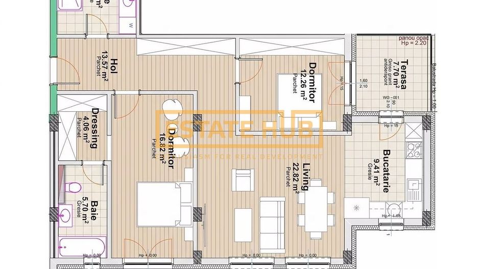 Apartamente 4 camere | Standarde NZEB | Comision 0 - Poză 3