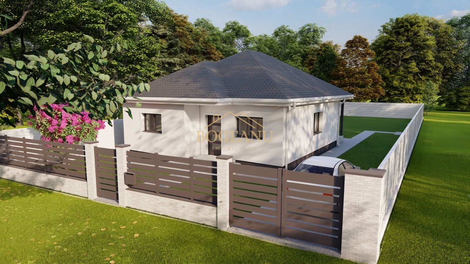 BG124-Teren cu Aut.Constr Proiect Casa parter 614 mp - Poză 5