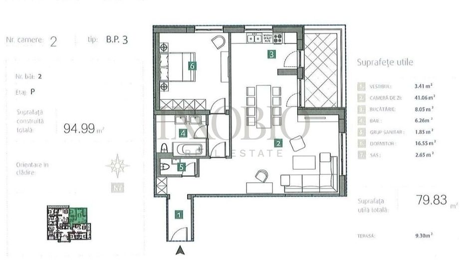 Apartament 2 camere - Băneasa Sisești - 0% comision - Poză 15