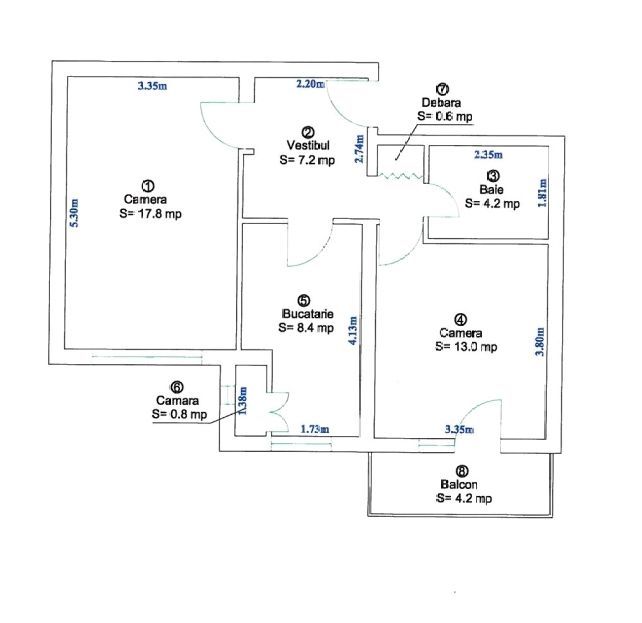 Apartament modern de inchiriat 2 camere etajul 1 Valea Aurie - Poză 9