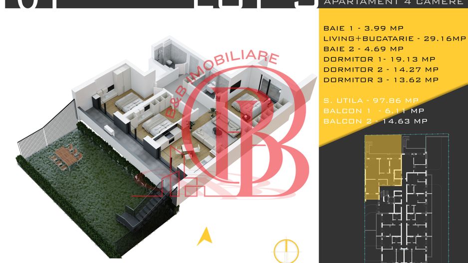 4 camere cu gradina Titan Pallady  Metrou Nicolae Teclu - Schiță 1