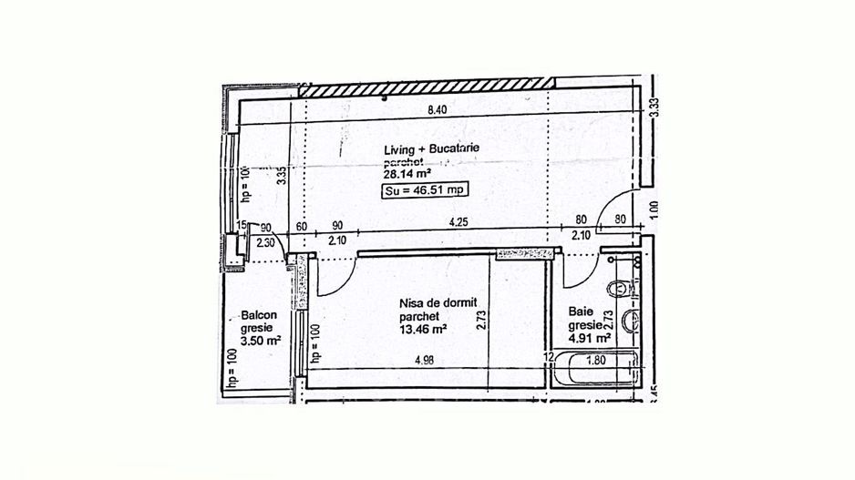 NOU! Apartamente cu 2-3 camere, semifinisat, balcon /terasa, zona VIVO - Poză 7