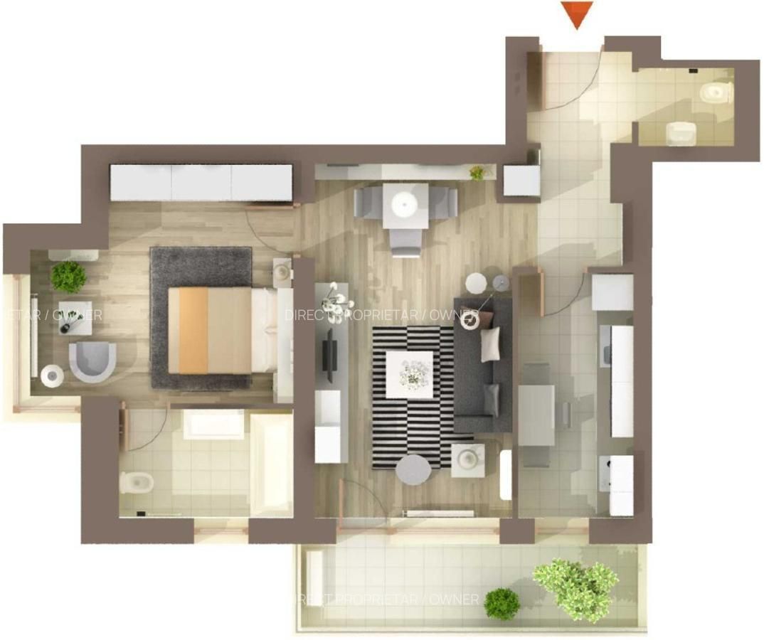 Apartament 2 camere de inchiriat - Poză 3