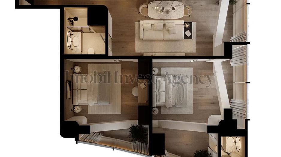 Apartament 3 camere de vanzare Pipera - Schiță 20