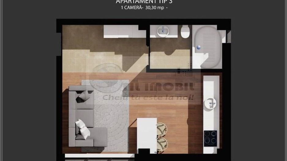 Apartament o camera Bucium - 36mp - Pret promotional cash - Poză 4