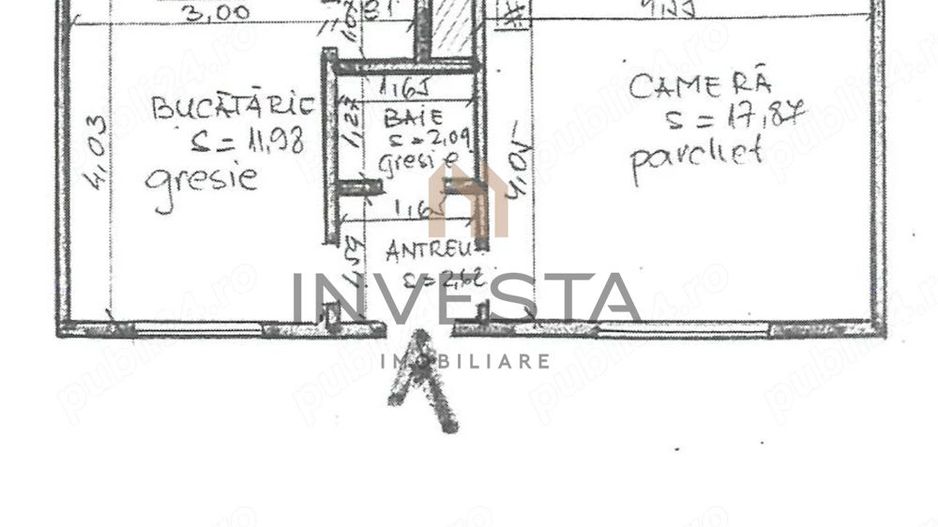 Apartament modern cu 2 camere de inchiriat, zona strazii Paris, Centru - Schiță 5