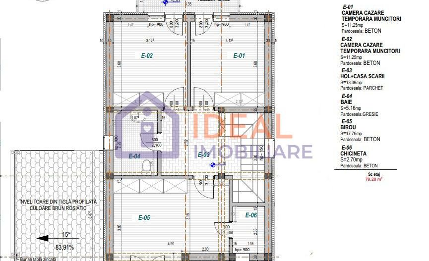 Casa de vacanta cu 4 camere si 800 mp de curte, in Paltinis - Schiță 6
