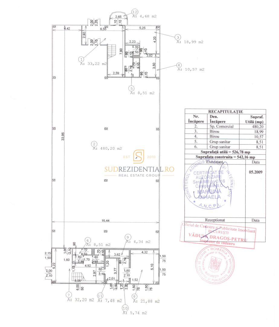 Spațiu Comercial 526,78 mp, vad excelent, parcare, zona Brancoveanu - Schiță 7