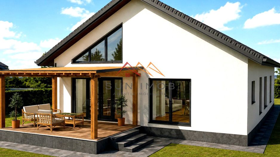 CASĂ NOUĂ P+M DE VÂNZARE | CORNU DE JOS | TEREN 1.242 MP - Poză 3