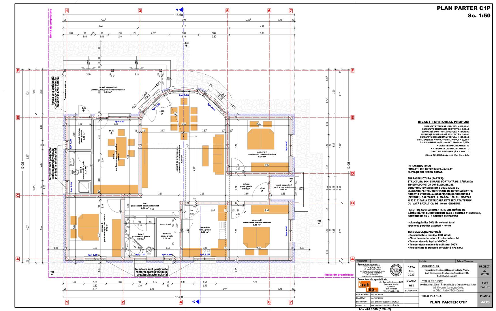 Teren intravilan, fundatie proiect casa, gard si utilitati-Zona Cheriu - Poză 13