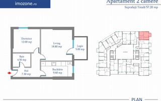 Apartament 2 Camere | 57.2 mp | Bloc Nou | Metrou Pacii / Preciziei | Militari - Poză 5