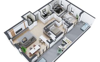 Vindem apartament tip penthouse in complexul Prima Arena - Poză 3