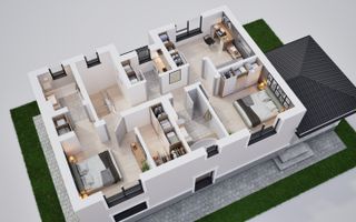 Casă individuală 5 camere | cu rate direct la dezvoltator| Lângă Sibiu - Poză 3
