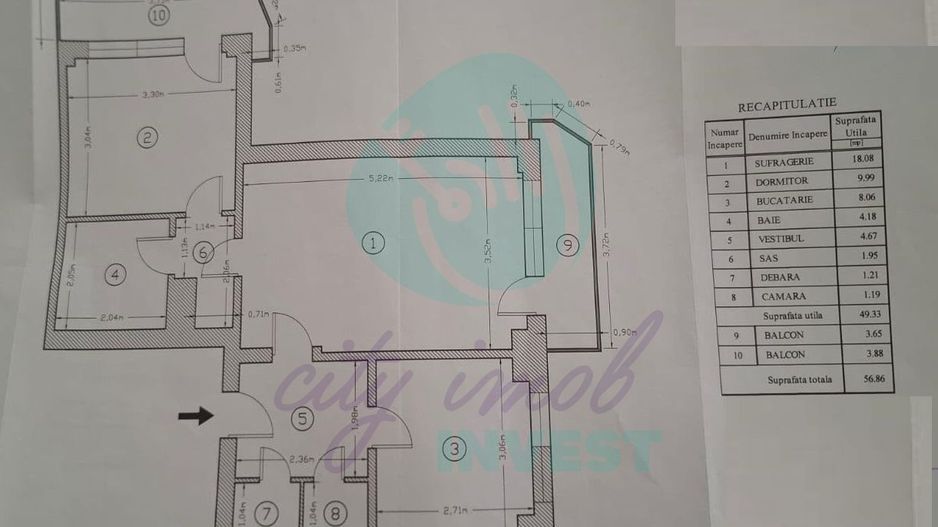2 camere renovate | Calea Moșilor – Eminescu - Poză 3