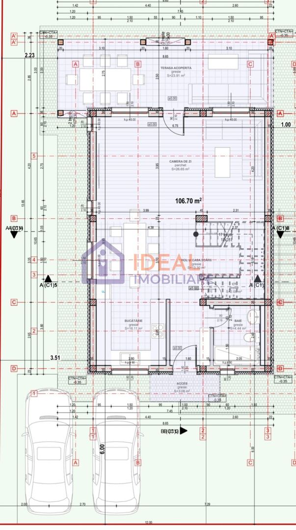 Casa Individuala Moderna cu 4 camere si 318 mp teren, in Selimbar - Schiță 7