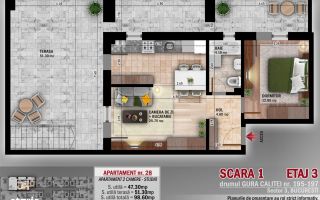 BRASADAS vinde Penthouse 4 cam spatios Metrou Parc Titan - Poză 4