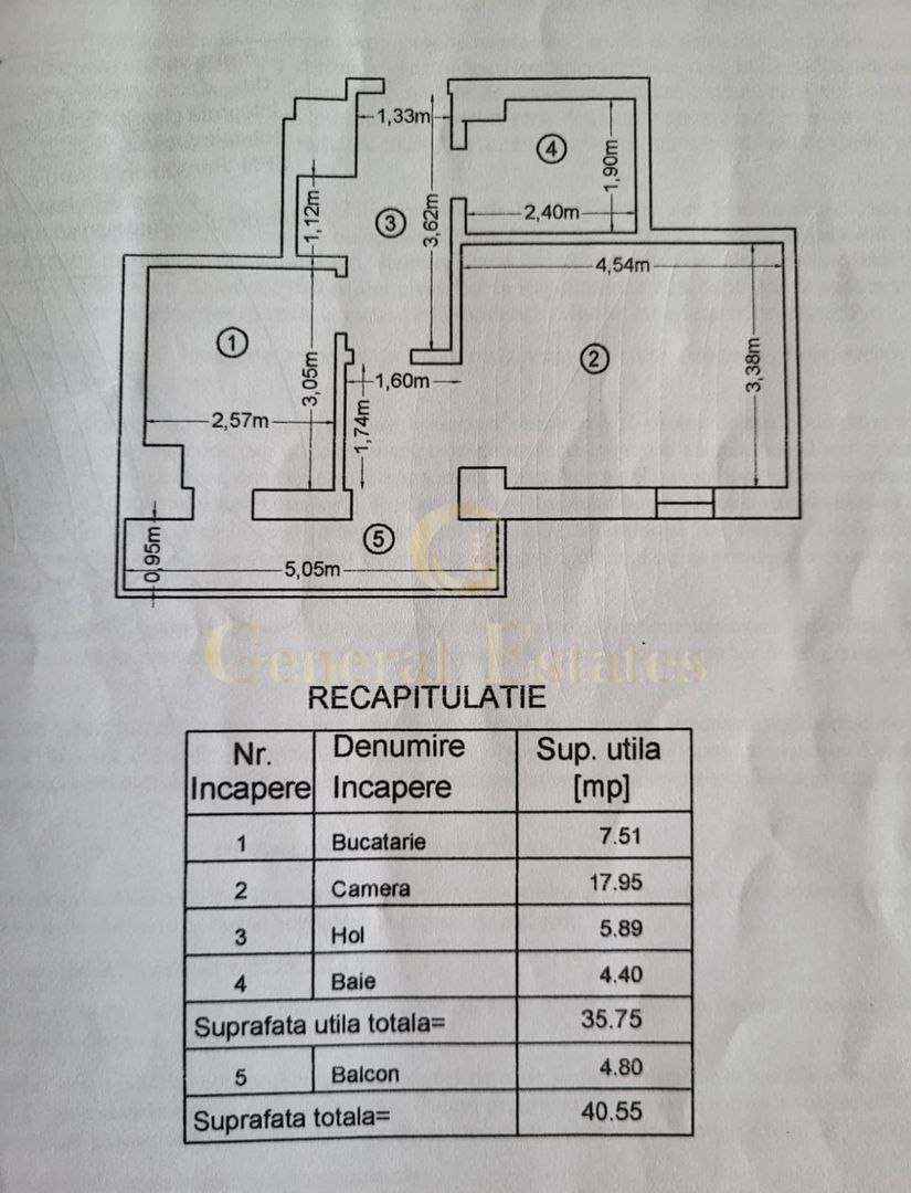 Vânzare apartament - 1 cameră - 40,55 m.p. - Tătărași - Poză 14