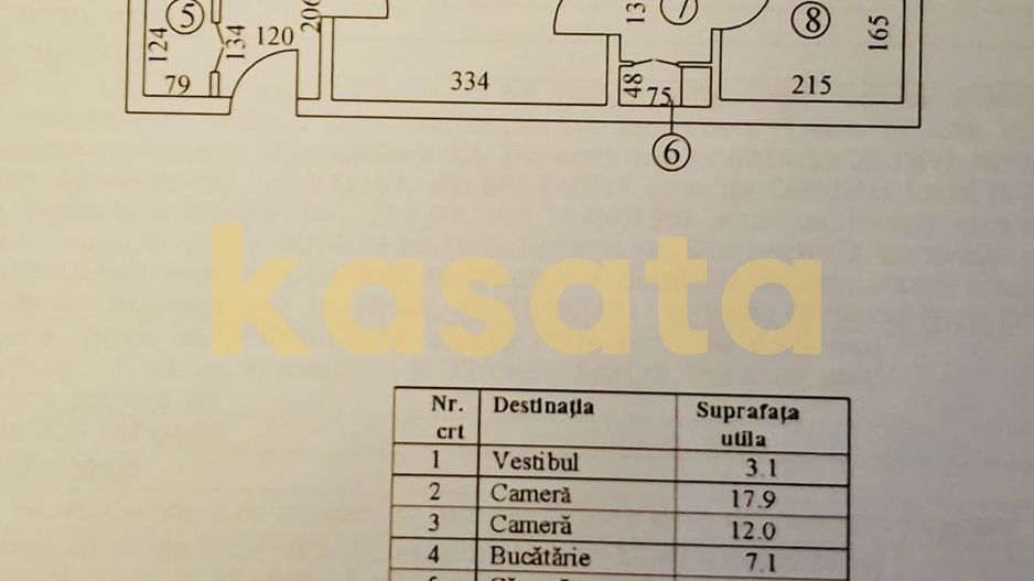 OPORTUNITATE | APARTAMENT 2 CAMERE | STEFAN CEL MARE | METROU | ETAJ 1 - Schiță 8