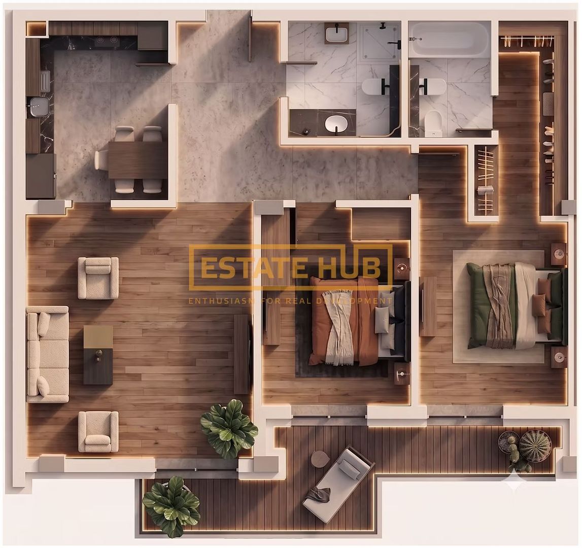 Apartamente 3 camere | Standarde NZEB | Comision 0 - Poză 2