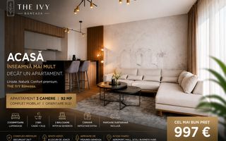 THE IVY Băneasa | 3 Camere | 92 mp | Parcare Inclusă | Complex Premium - Poză 1