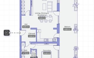 Apartament 4 camere | 165 mp | Piscină | Complex nou 2025 - Schiță 26