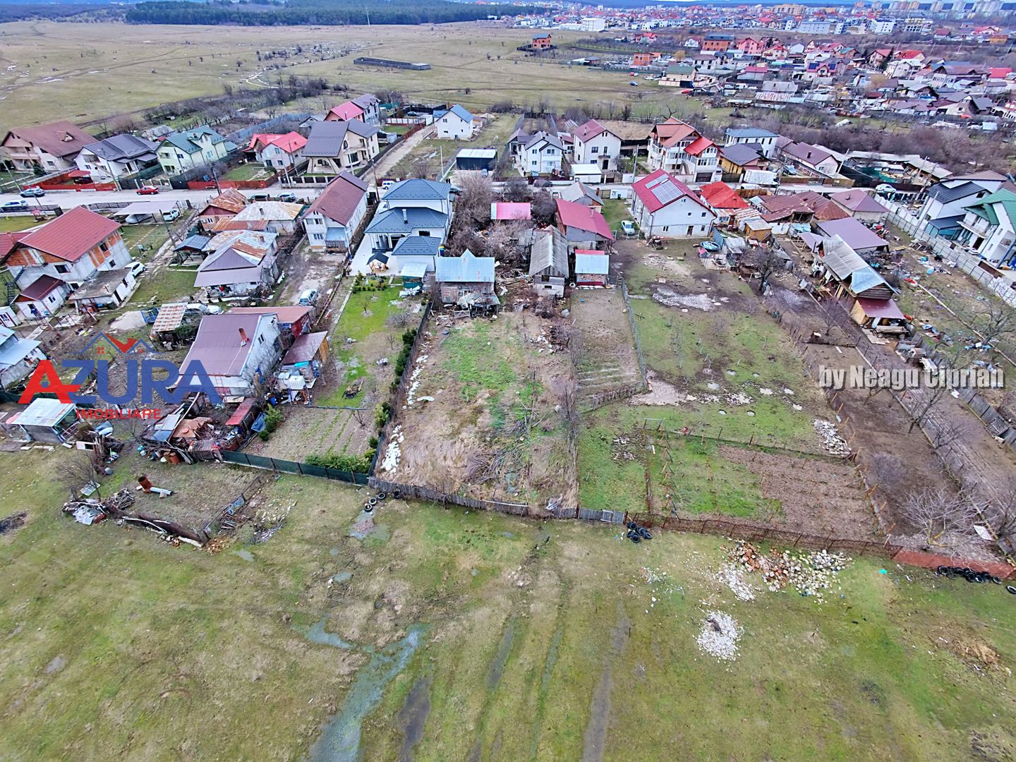 Teren 1053 mp cu deschidere 18 m – Războieni, str. Turcești - Poză 2