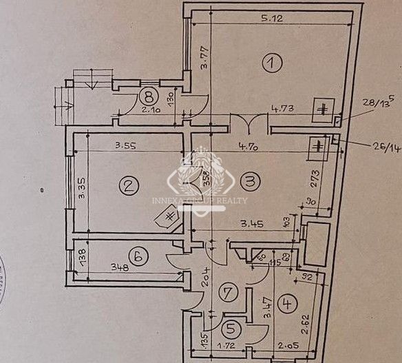 Apartament 3 camere | Calea Călărașilor – Matei Basarab | Curte comună | Boxa - Schiță 16